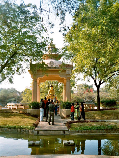 Buddha garden in Delhi